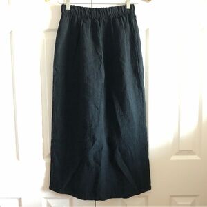 Bryn Walker Long Skirt. Heavy Linen. Black. Size Small. Lagenlook.